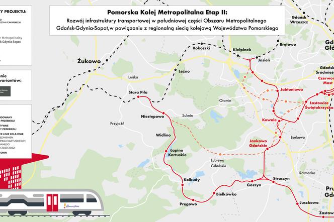 PKM Południe mapa