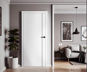 Drzwi rewersyjne do przedpokoju w stylu minimalistycznym