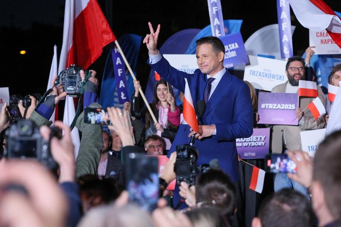 Wiec Rafała Trzaskowskiego po debacie
