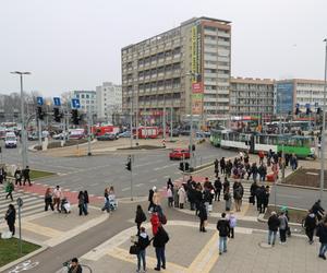 Wypadek w Szczecinie plac Rodła 