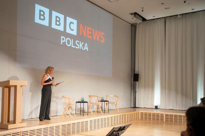 Kasia Madera na prezentacji BBC News Polska