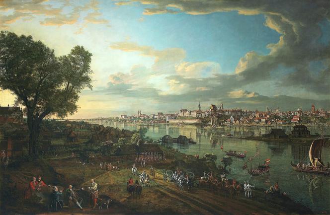 Canaletto, Widok Warszawy od strony Pragi (1770)