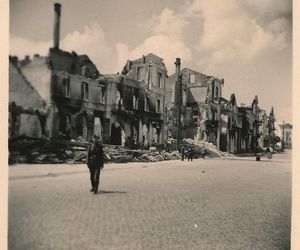 Białystok zniszczony po II wojnie światowej