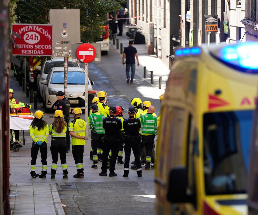 Tragiczny wypadek w Madrycie. Zawalił się budynek w centrum miasta. Zginęły cztery osoby