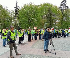 Protest branży drzewnej w Białymstoku - 16 kwietnia 2024