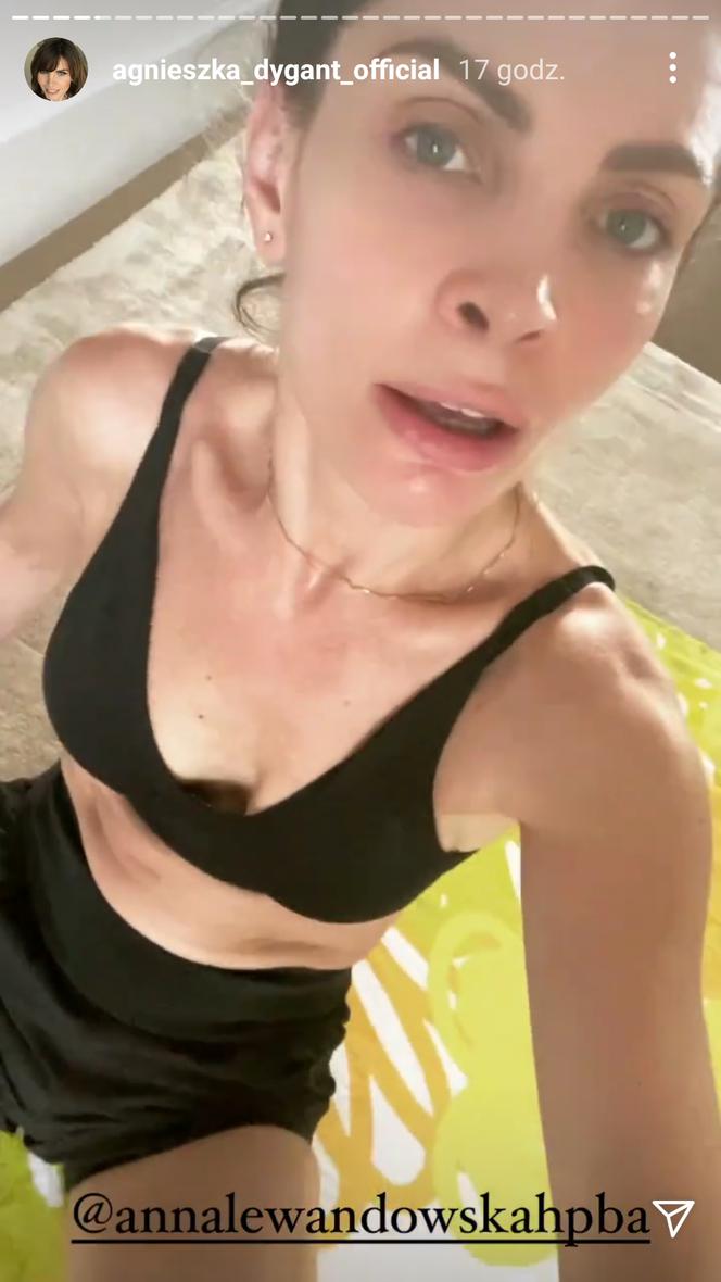 Agnieszka Dygant katuje się dla figury