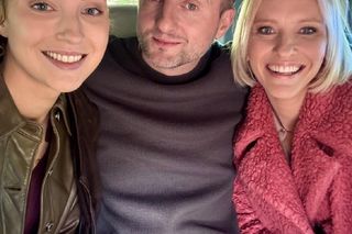 M jak miłość nowy sezon po wakacjach 2025. Dorota (Iwona Rejzner), Bartek (Arkadiusz Smoleński), Natalka (Dominika Suchecka) na planie