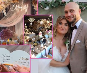 Wesele Klaudii i Valentyna z „Rolnika” jak z komedii romantycznej. Kwiaty, kryształy i luksusowe menu