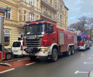 Pożar na ul. Rayskiego w Szczecinie