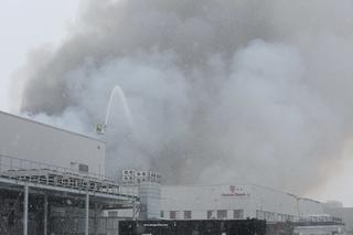 Gigantyczny pożar hali na Żeraniu! Ewakuowano ponad 100 osób [WIDEO]