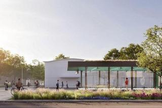 3. linia metra w Warszawie – wejście do stacji Mińska 