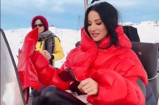 Justyna Steczkowska zasuwa po śniegu w szpilkach. Zrobi wszystko dla Eurowizji!