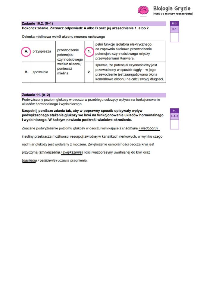 Matura 2025 - biologia