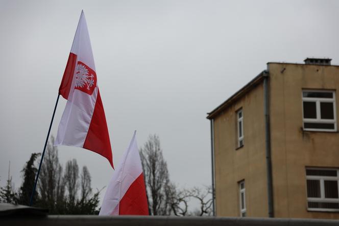 Protest rolników 20 marca przed Lubelskim Urzędem Wojewódzkim w Lublinie