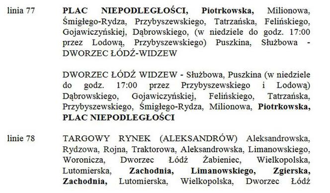 6. Zmiany w komunikacji miejskiej na czas Maratonu DOZ - 17 kwietnia