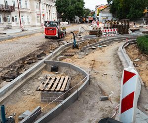 Zabytkowy bruk na Piłsudskiego w Siedlcach