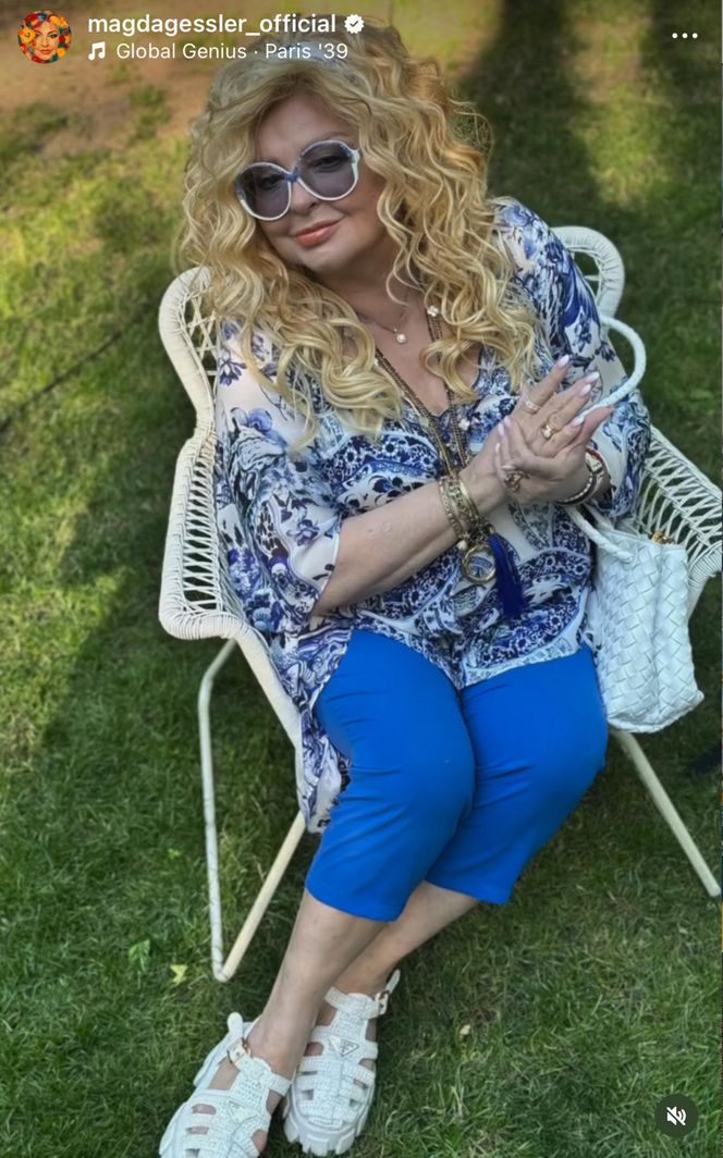 Magda Gessler w luksusowych sandałach ukrywa haluksy