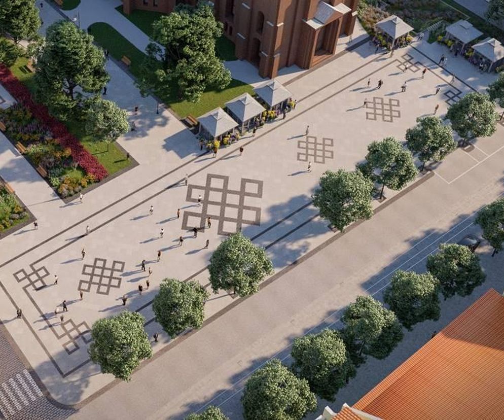 Wizualizacja placu Wolności w Bydgoszczy po remoncie