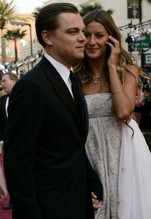 Leonardo Dicaprio, Gisele Bundchen - Oscary 2005