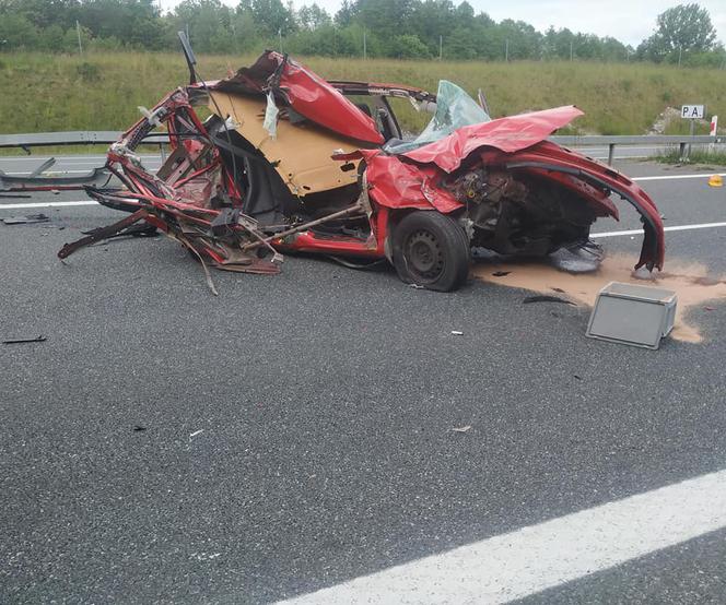 Wypadek na autostradzie A4