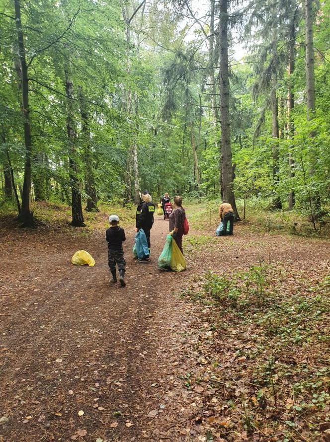 Zebrali w lesie 50 worków śmieci
