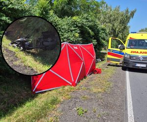 28-latek huknął w tył ciężarówki! Mężczyzna nie żyje. Makabryczny wypadek pod Łęczycą [ZDJĘCIA]