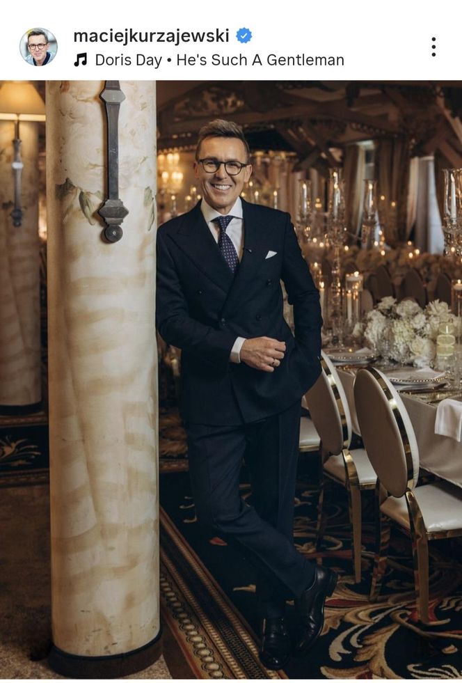 Maciej Kurzajewski pokazał niepublikowane zdjęcia ze ślubu. Natychmiastowa reakcja Cichopek