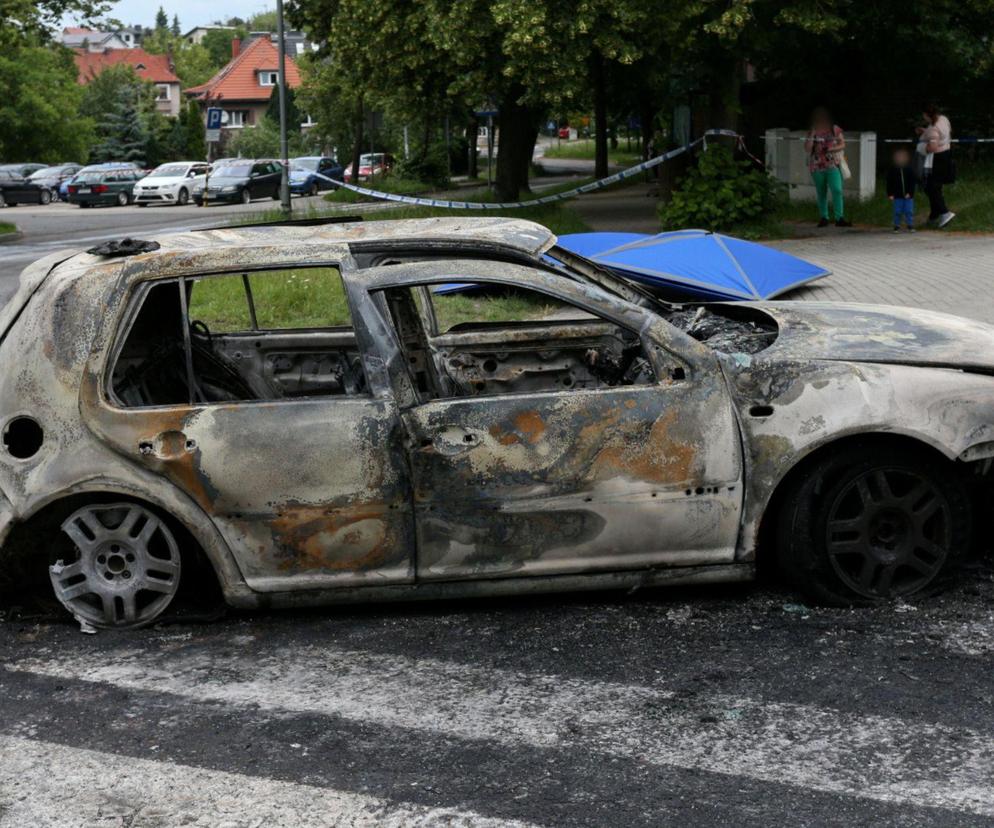 Wybuch samochodu w Zielonej Górze