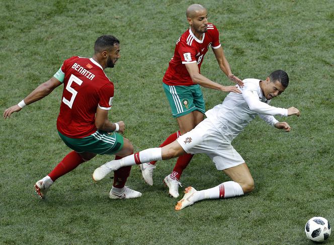 Mehdi Benatia, Karim El Ahmadi i Cristiano Ronaldo