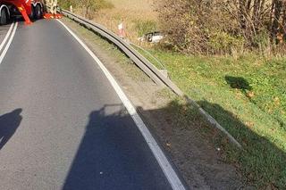 Ryńskie: Auto w szuwarach, brak kierowcy i poszkodowanych