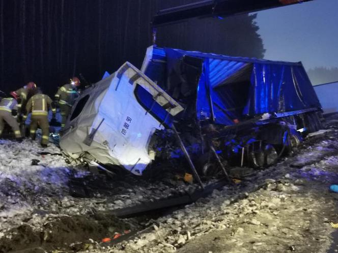 Wypadek na S1 w Dąbrowie Górniczej