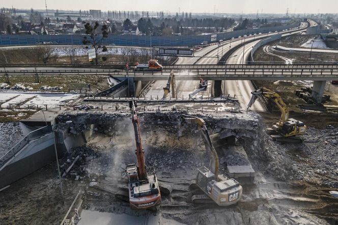 Rozbiórka estakady na ul. Elbląskiej w Gdańsku