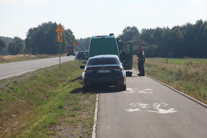 Panika w Czosnówce po upadku drona.