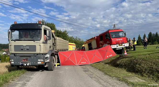  Karol  wjechał pod ciężarówkę hulajnogą elektryczną 