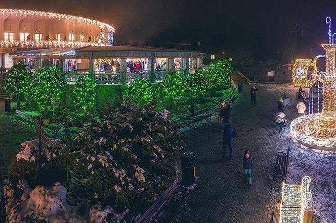 To będzie najjaśniejszy punkt w Krynicy-Zdroju.  Rusza Park Światła na Górze Parkowej 