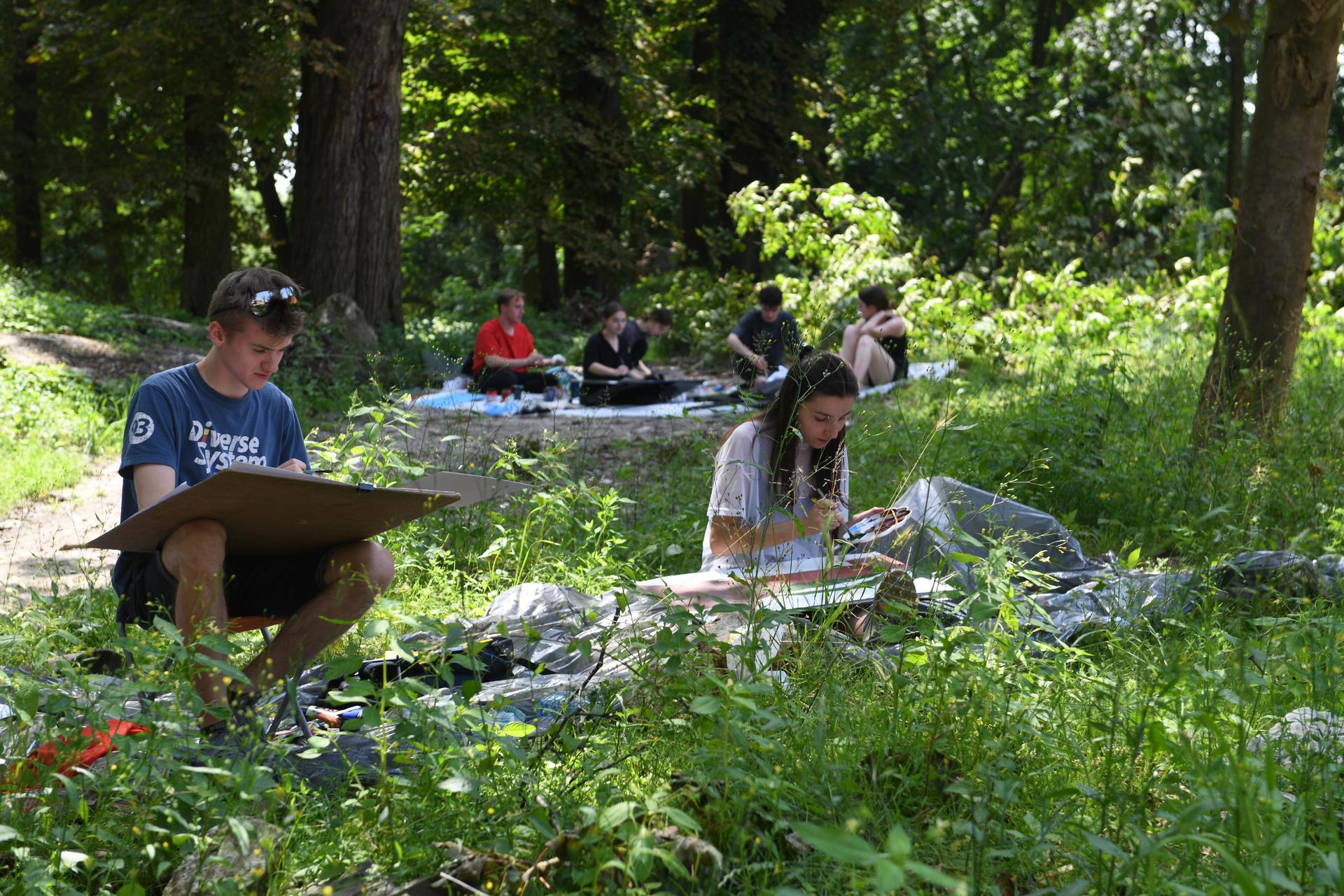Plener malarski na Wydziale Architektury Politechniki Krakowskiej
