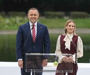 Marta Nawrocka na Narodowym Czytaniu