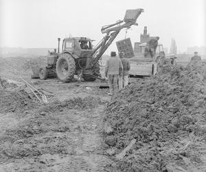 Budowa Trasy Łazienkowskiej w Warszawie 1974