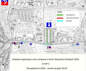 Zmiana organizacji ruchu na Wszystkich Świętych w Szczecinie