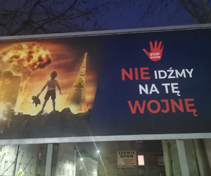 Antywojenne billboardy w Gliwicach