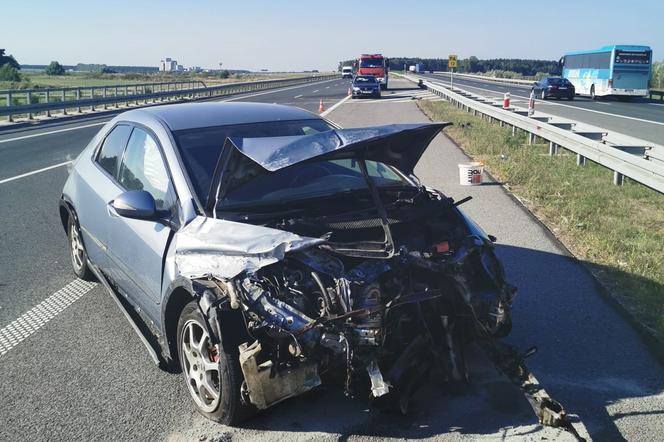 ​Kolizja na S5 pod Lesznem. Sprawca... odleciał z miejsca zdarzenia 