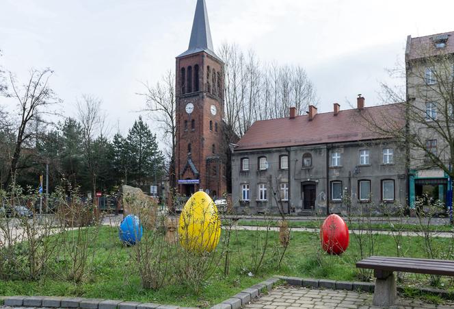 Bytom przystrojony na Wielkanoc. W mieście pojawiły się ozdoby