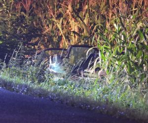 Roztrzaskał się mercedesem na drzewie. Nie miał żadnych szans