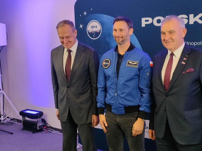 Sławosz Uznański-Wiśniewski odwiedził Politechnikę Łódzką