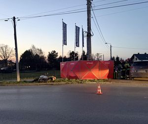 Młody motocyklista zabił się na drzewie. Wielka tragedia