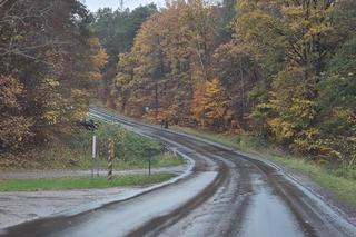 Wypadek w pobliżu Konotopu - wojskowa ciężarówka w rowie 