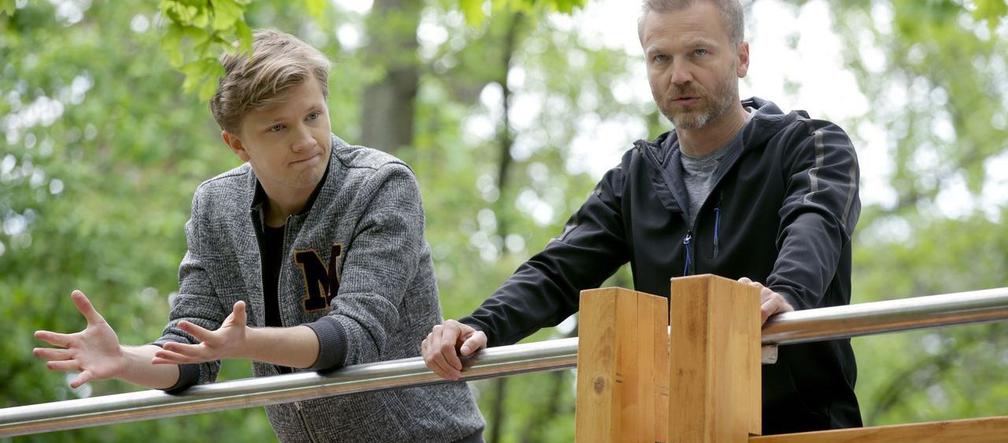 M jak miłość odcinek 1459. Andrzej Budzyński (Krystian Wieczorek), Łukasz (Jakub Józefowicz)