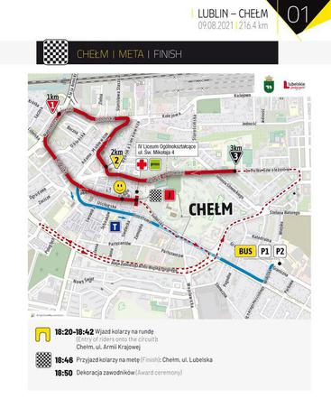 Etap 1 TdP 2021 Lublin - Chełm