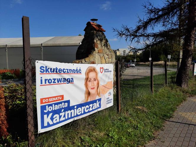 Rzeszowskie osiedla pozaklejane plakatami wyborczymi. Plakat na plakacie 