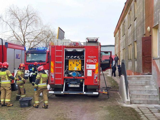 Pożar budynku socjalnego w Starachowicach